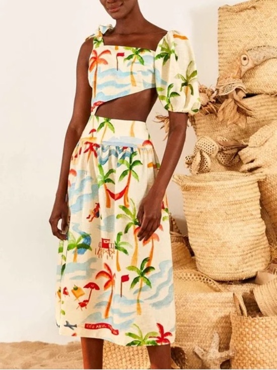 FARM Rio Dresses & Skirts - Farm rio copacabana one sleeve dress small
